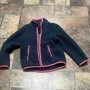 Girls North Face Jacket with Pink Trim